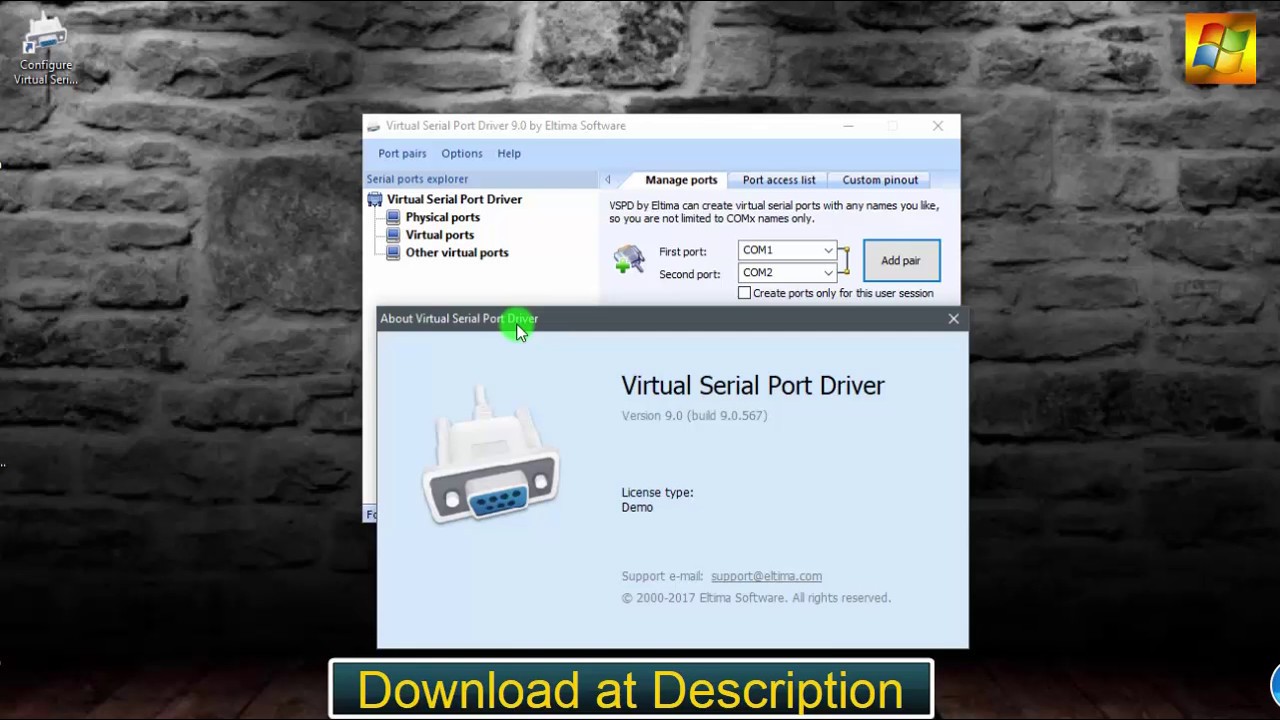 virtual serial port 90 serial key